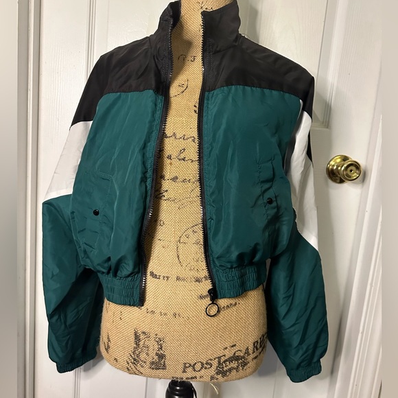 Riley & Jame “Money Maker” Lightweight Rain Bomber Jacket, size Large - Picture 9 of 13